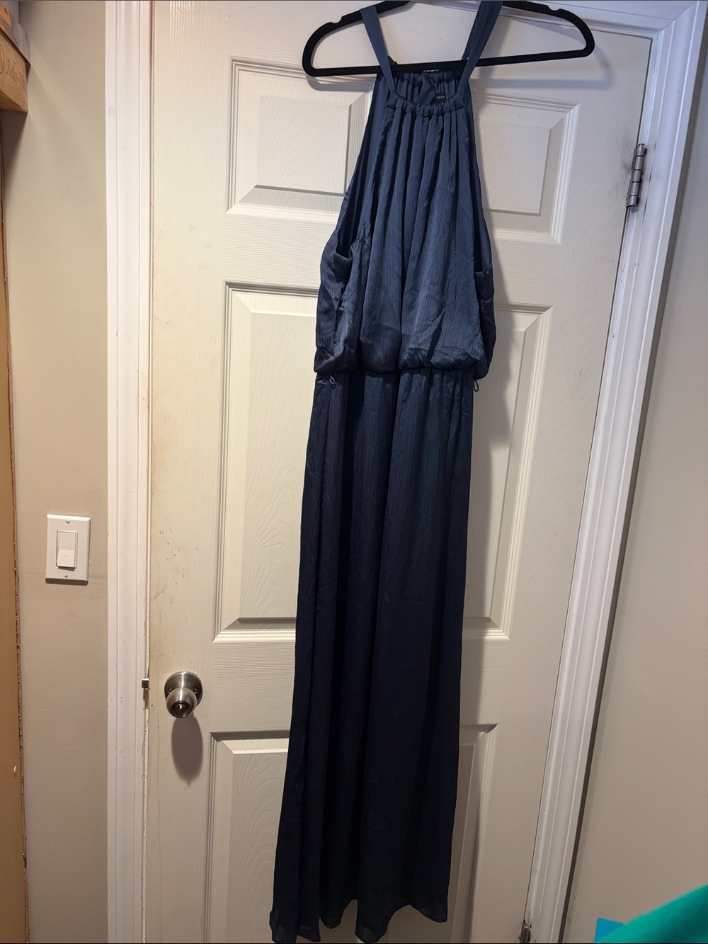 Halogen halter dress in Dark Blue 1X